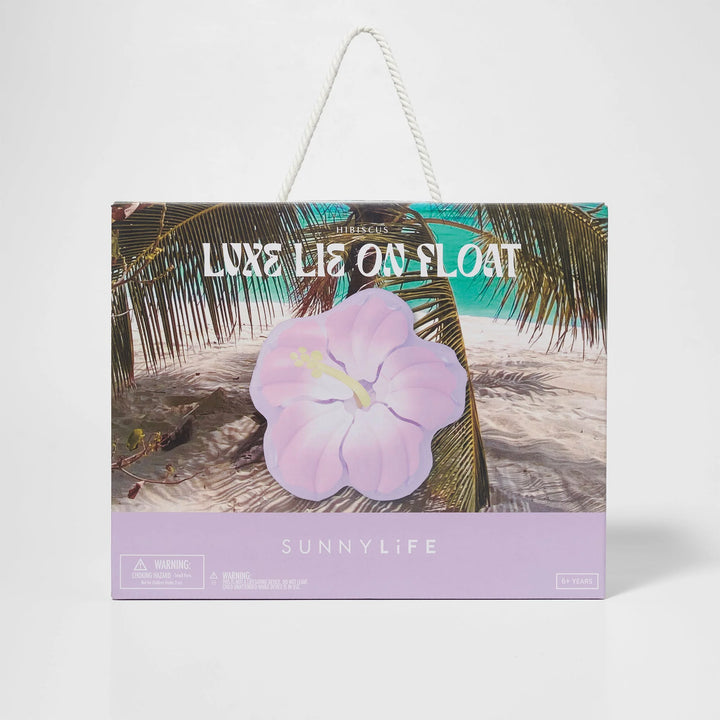 Sunnylife | Luxe Lie-On Float - Hibiscus Pastel Lilac | Shut the Front Door