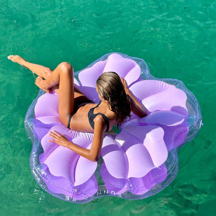 Sunnylife | Luxe Lie-On Float - Hibiscus Pastel Lilac | Shut the Front Door