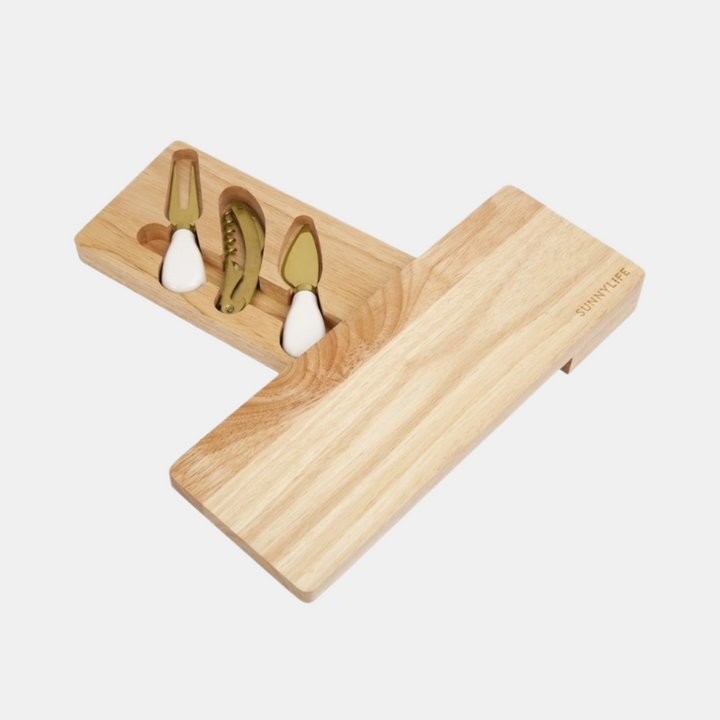 Sunnylife | Travel Cheese Set - Natural | Shut the Front Door