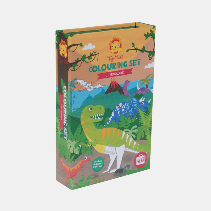 Tiger Tribe | Colouring Set Dinosaur | Shut the Front Door