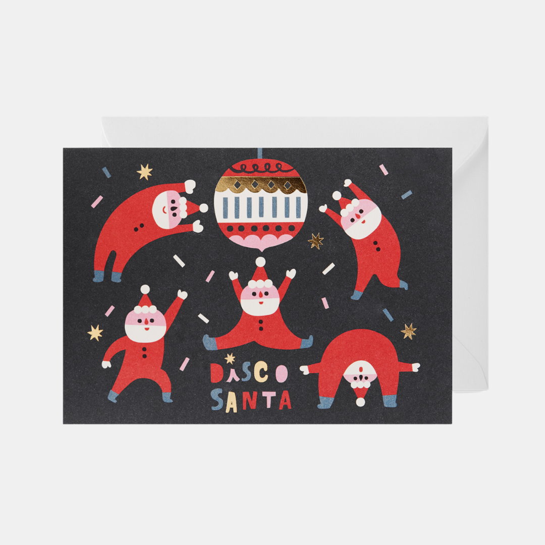 Lagom | Christmas Card - Disco Santa | Shut the Front Door