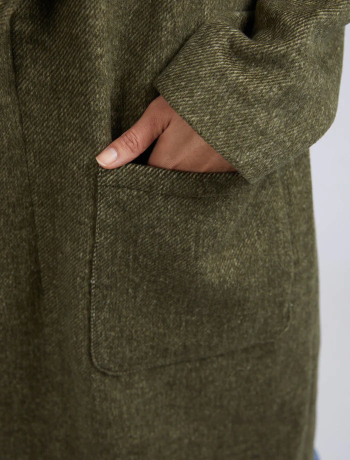 Elm Knitwear | Jordan Coat - Clover | Shut the Front Door