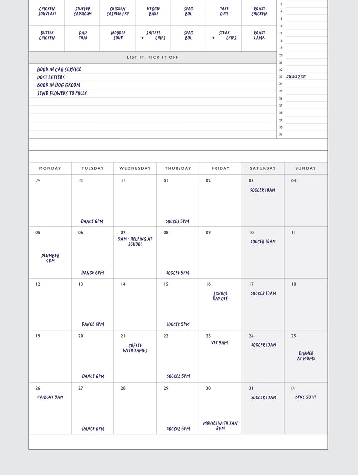 Write to Me Stationery | 2026 Linen Planner & Calendar - Rose | Shut the Front Door