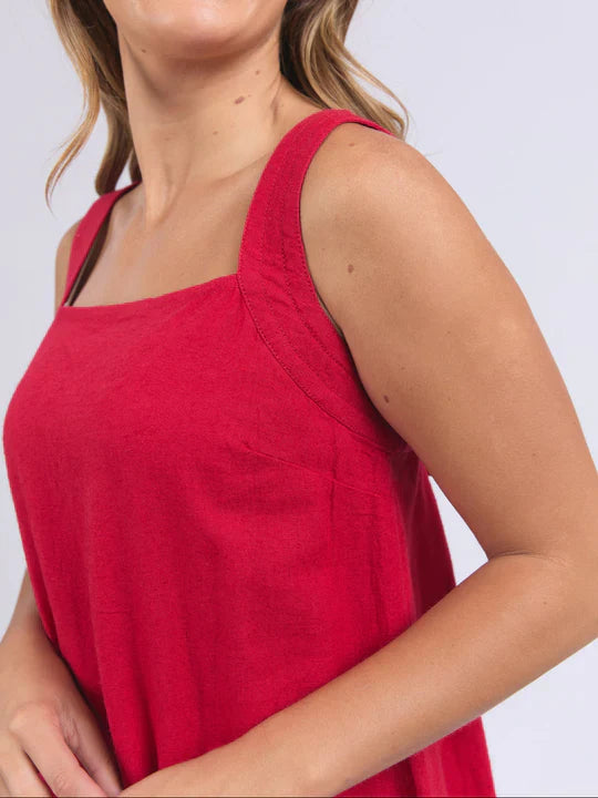 Foxwood | Lourdes Dress - Crimson | Shut the Front Door
