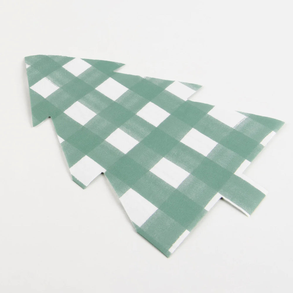 Meri Meri | Gingham Tree Napkins - Large | Shut the Front Door
