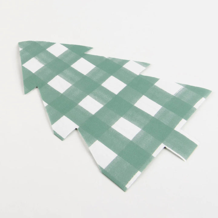 Meri Meri | Gingham Tree Napkins - Large | Shut the Front Door