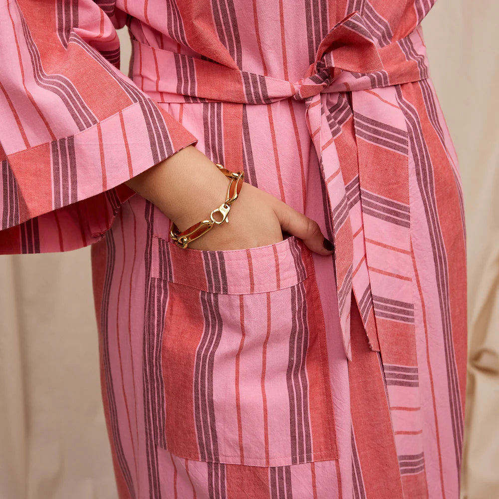 SAGE & CLARE | Brigitte Cotton Bath Robe - Scarlet | Shut the Front Door