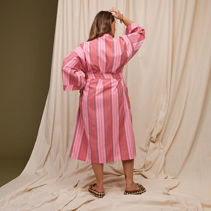 SAGE & CLARE | Brigitte Cotton Bath Robe - Scarlet | Shut the Front Door