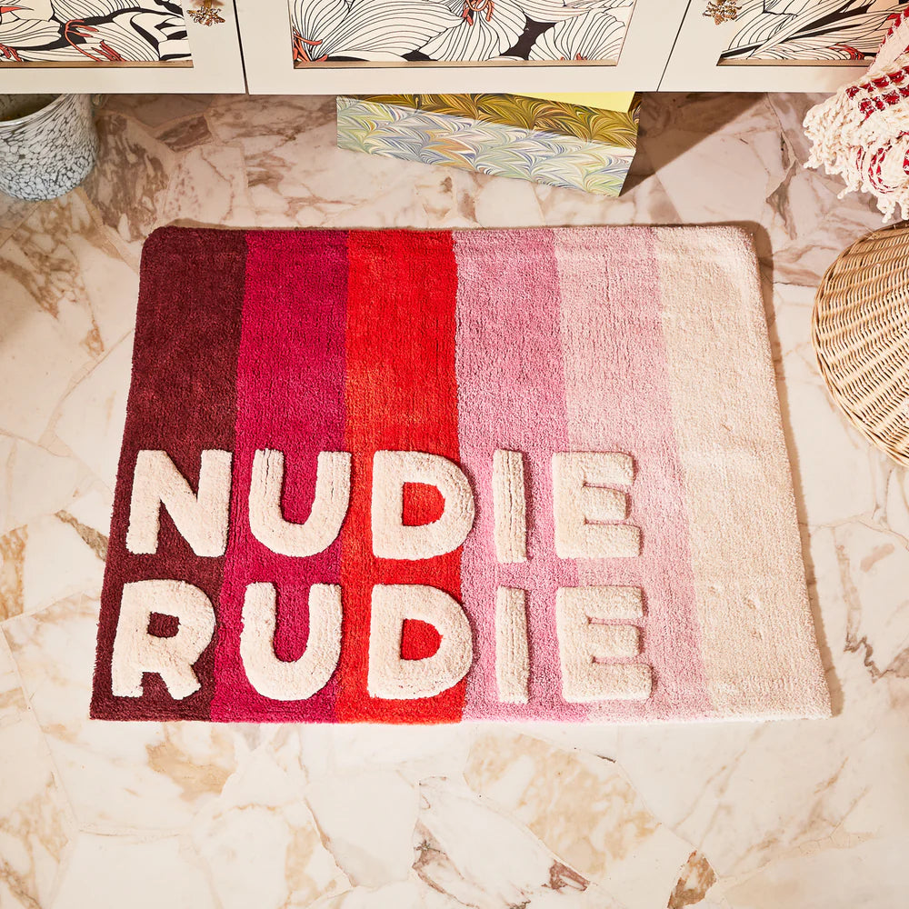 SAGE & CLARE | Dariel Nudie Bath Mat - Scarlet | Shut the Front Door