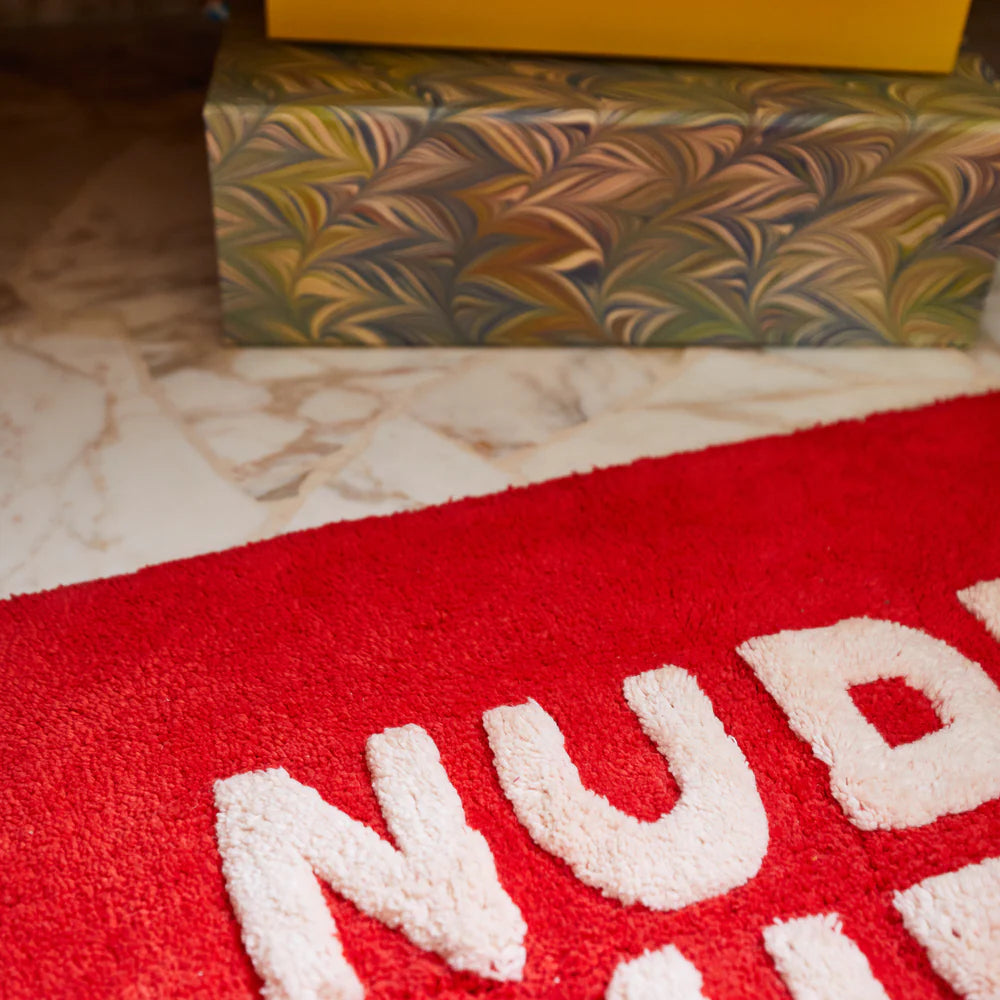 SAGE & CLARE | Tula Nudie Bath Mat Mini - Scarlet | Shut the Front Door