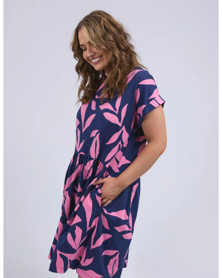 Mimosa Dress - Blue Depth Print