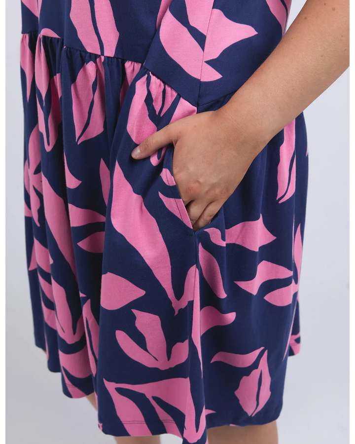Mimosa Dress - Blue Depth Print