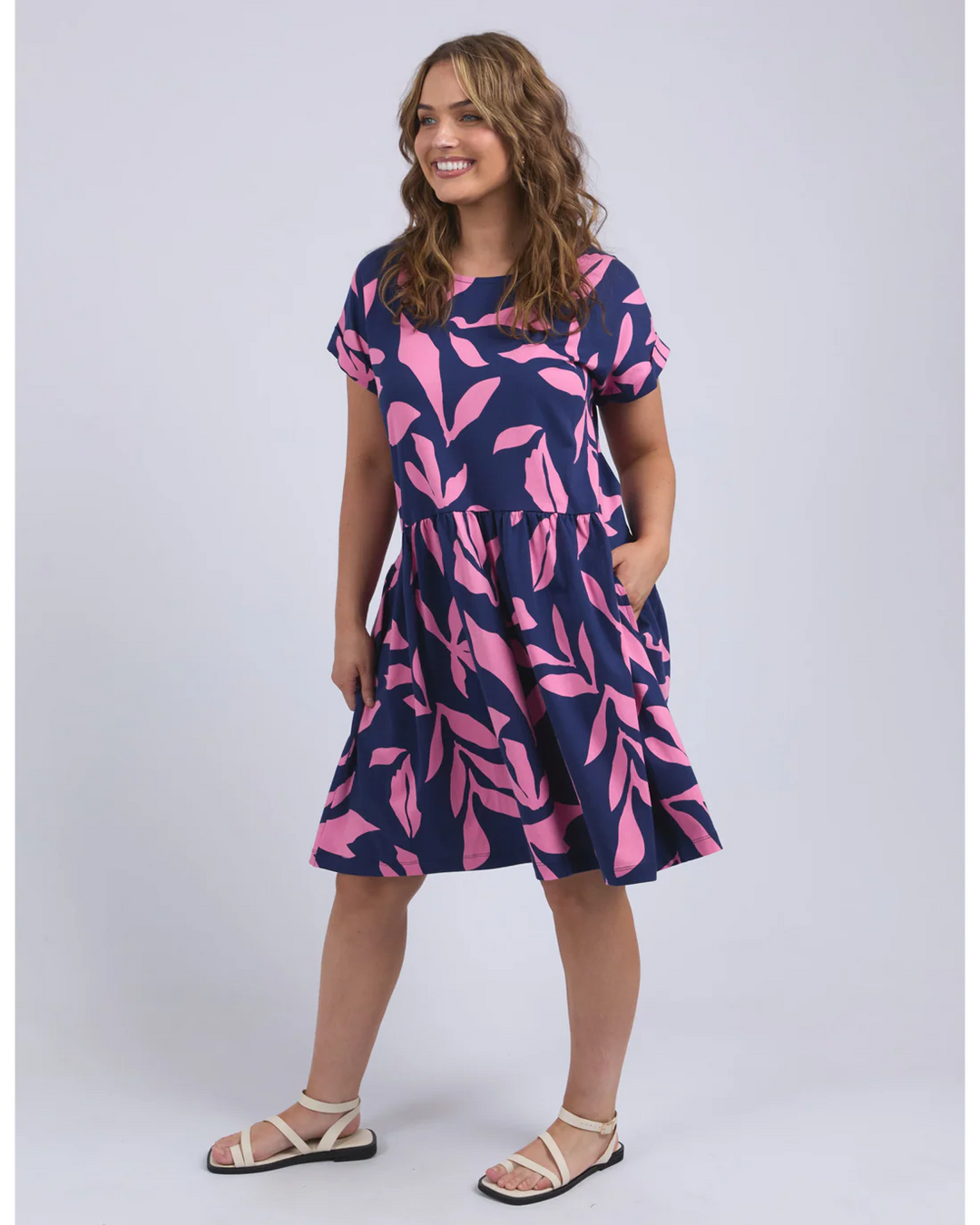 Mimosa Dress - Blue Depth Print