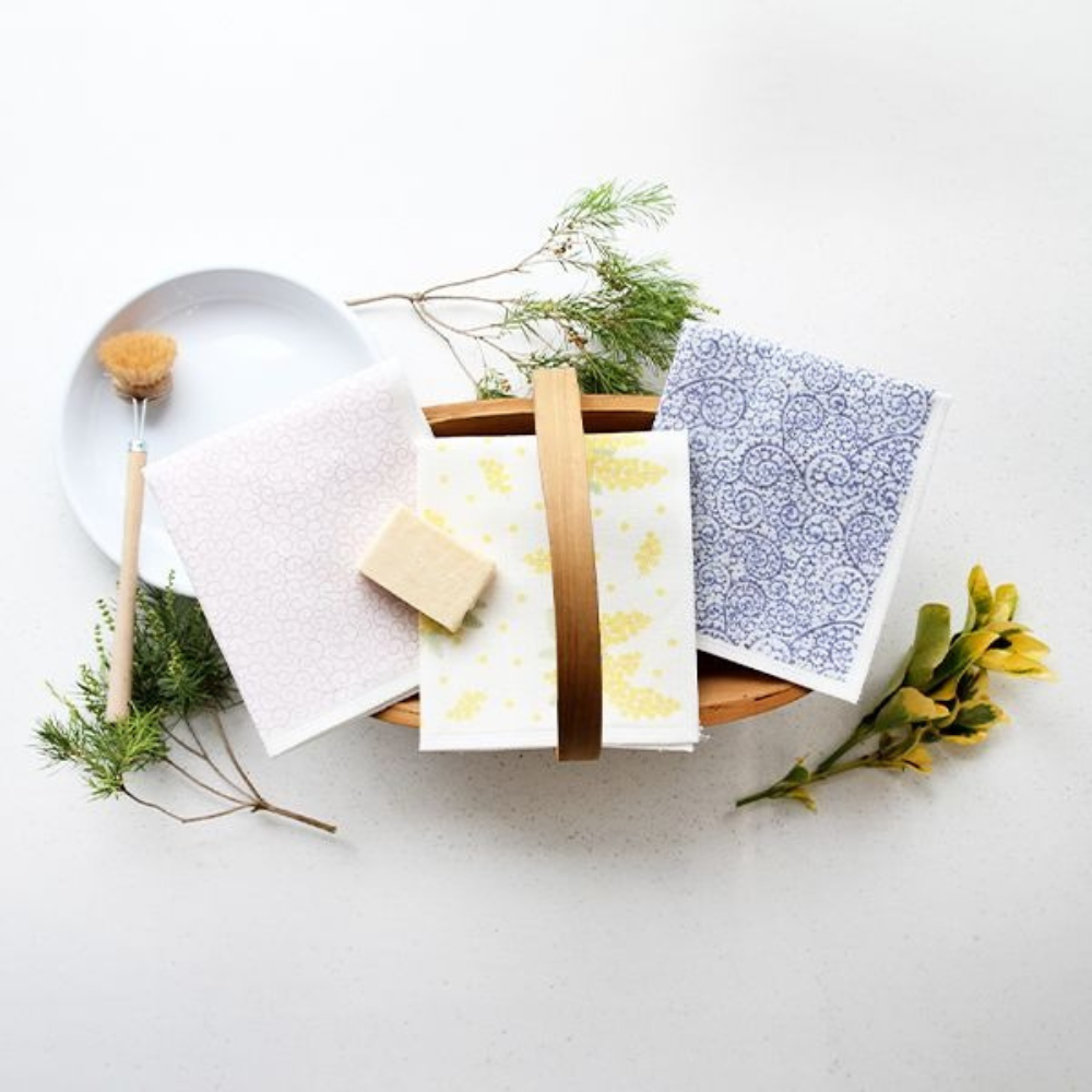 Natural Dish Cloth - Octopus Lavender