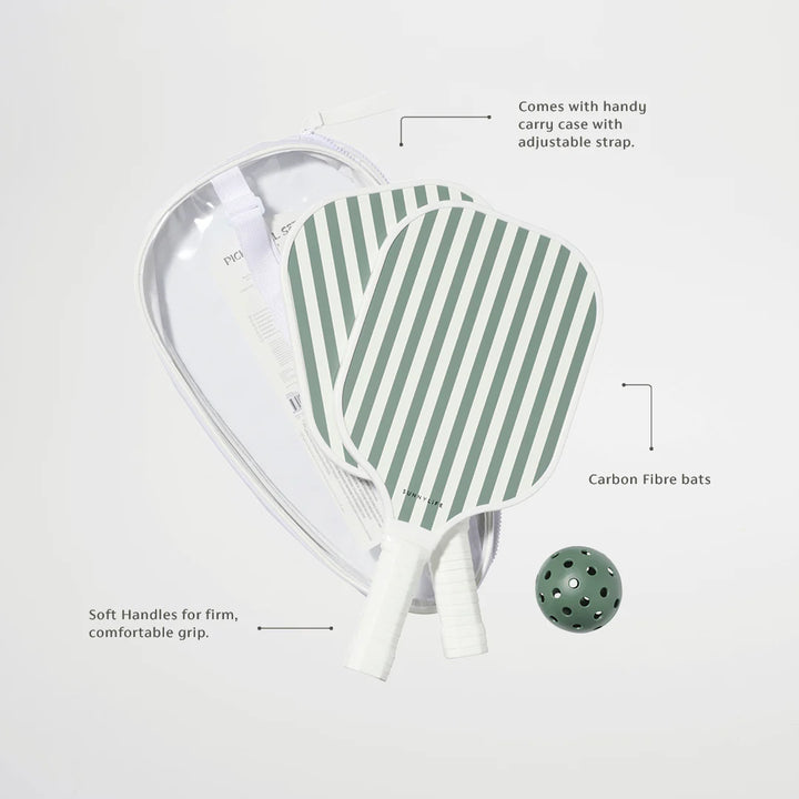 Sunnylife | Vintage Pickleball Set - The Vacay Olive W | Shut the Front Door