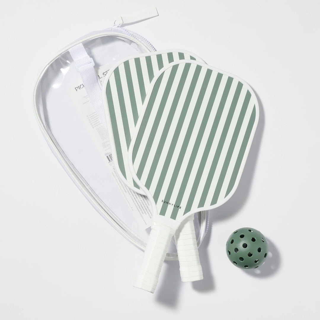 Sunnylife | Vintage Pickleball Set - The Vacay Olive W | Shut the Front Door
