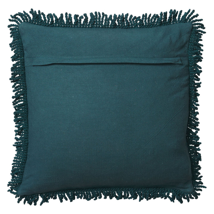 SAGE & CLARE | Cedro Punch Needle Cushion - Peacock | Shut the Front Door