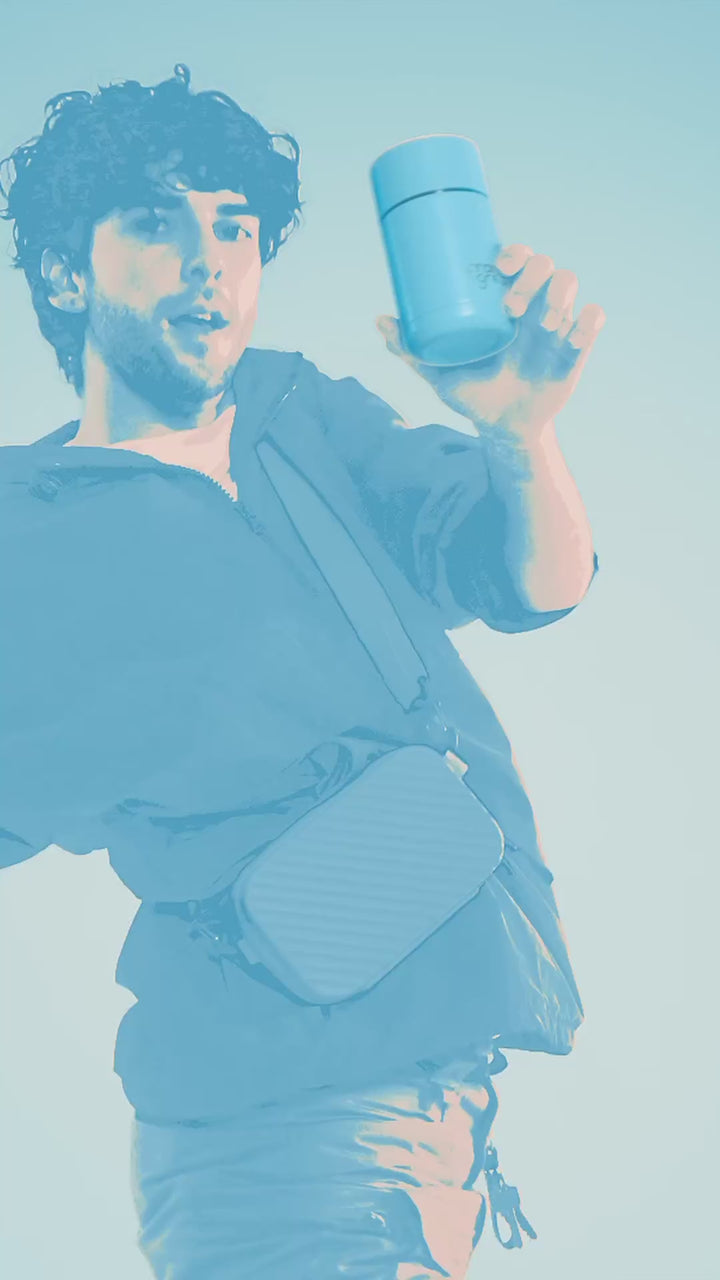 Frank Green | Ceramic Lined Reusable Bottle 20oz with Straw - Sky Blue | Shut the Front Door