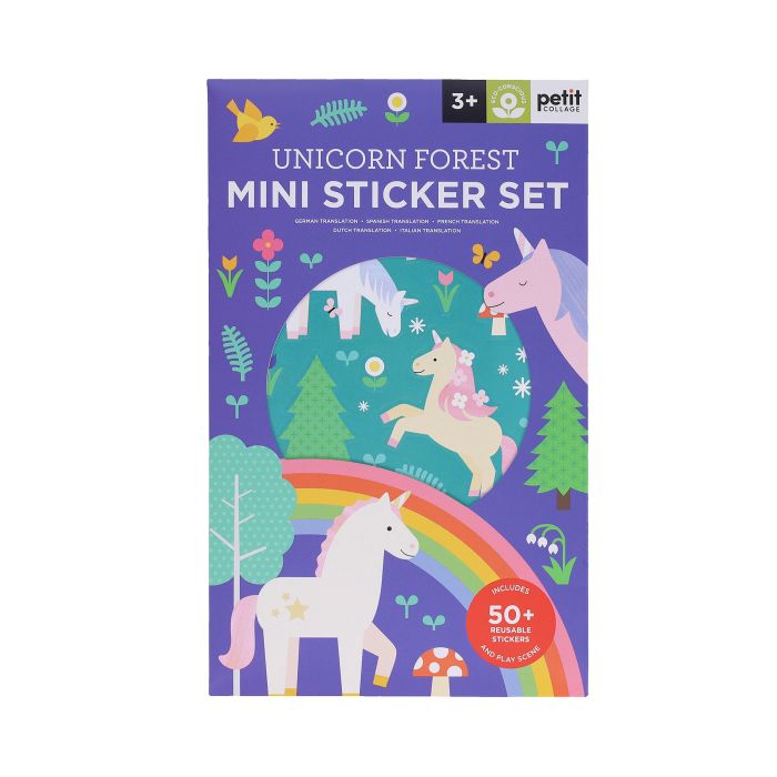 Petit Collage | Mini Sticker Set - Unicorn Forest | Shut the Front Door