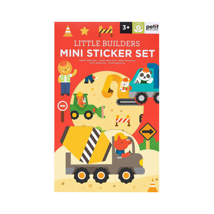 Petit Collage | Mini Sticker Set - Little Builders | Shut the Front Door