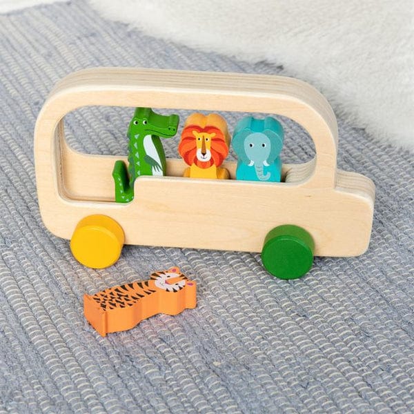 Rex London | Colourful Creatures Wooden Bus | Shut the Front Door