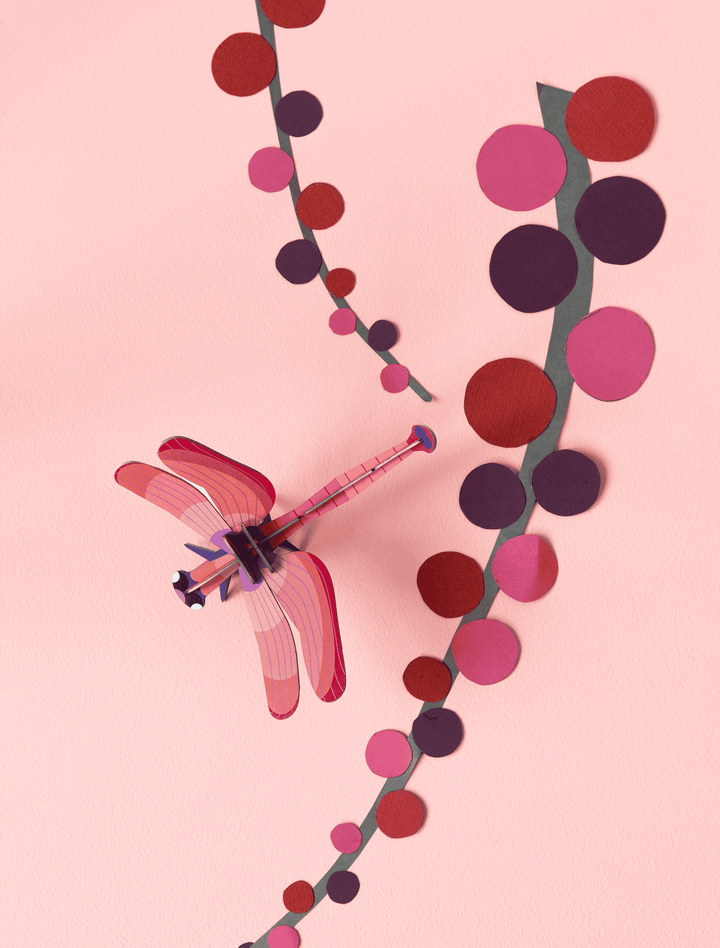 Wall Art Butterflies (B7) - Ruby Dragonfly