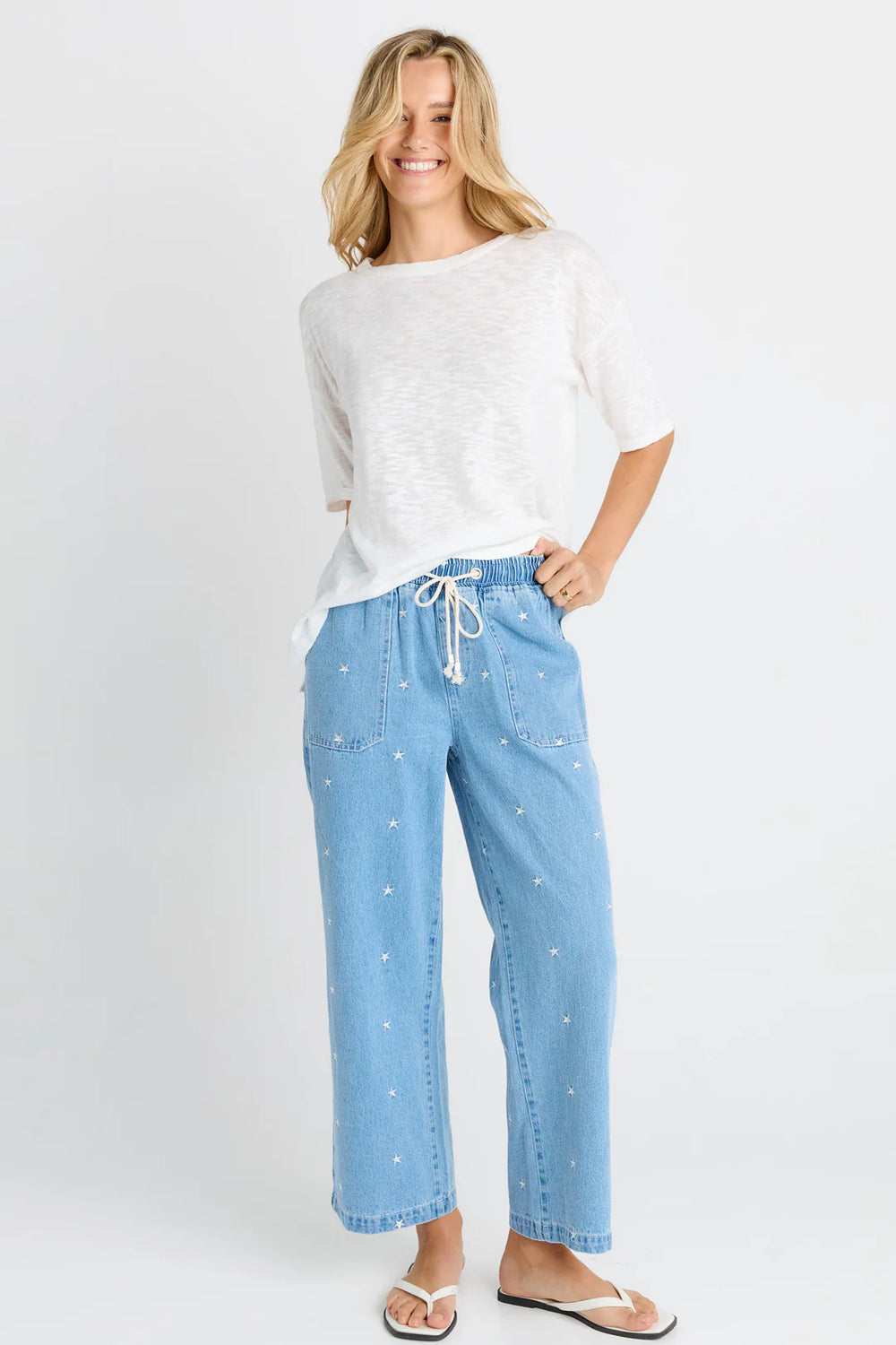Betty Basics | Star Denim Jogger | Shut the Front Door