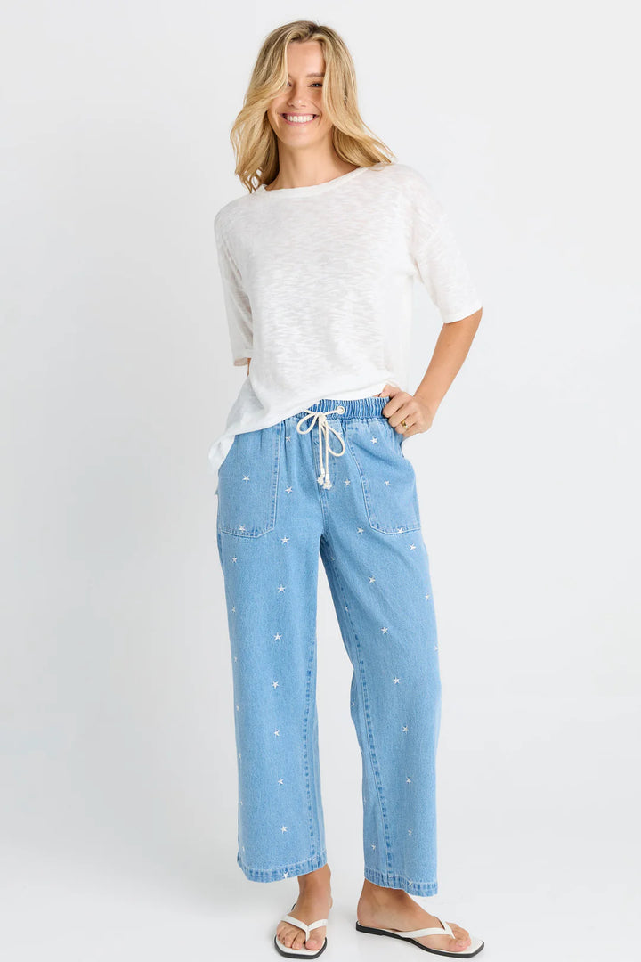 Betty Basics | Star Denim Jogger | Shut the Front Door