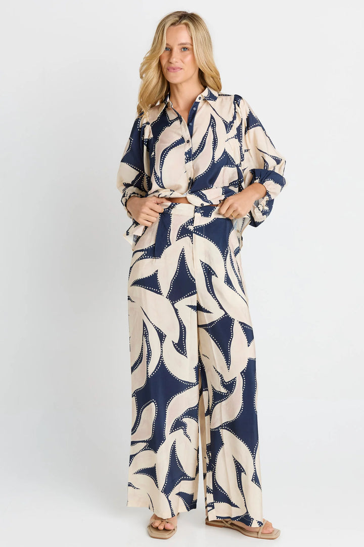 Betty Basics | Nova Shirt -Floral Print Navy | Shut the Front Door