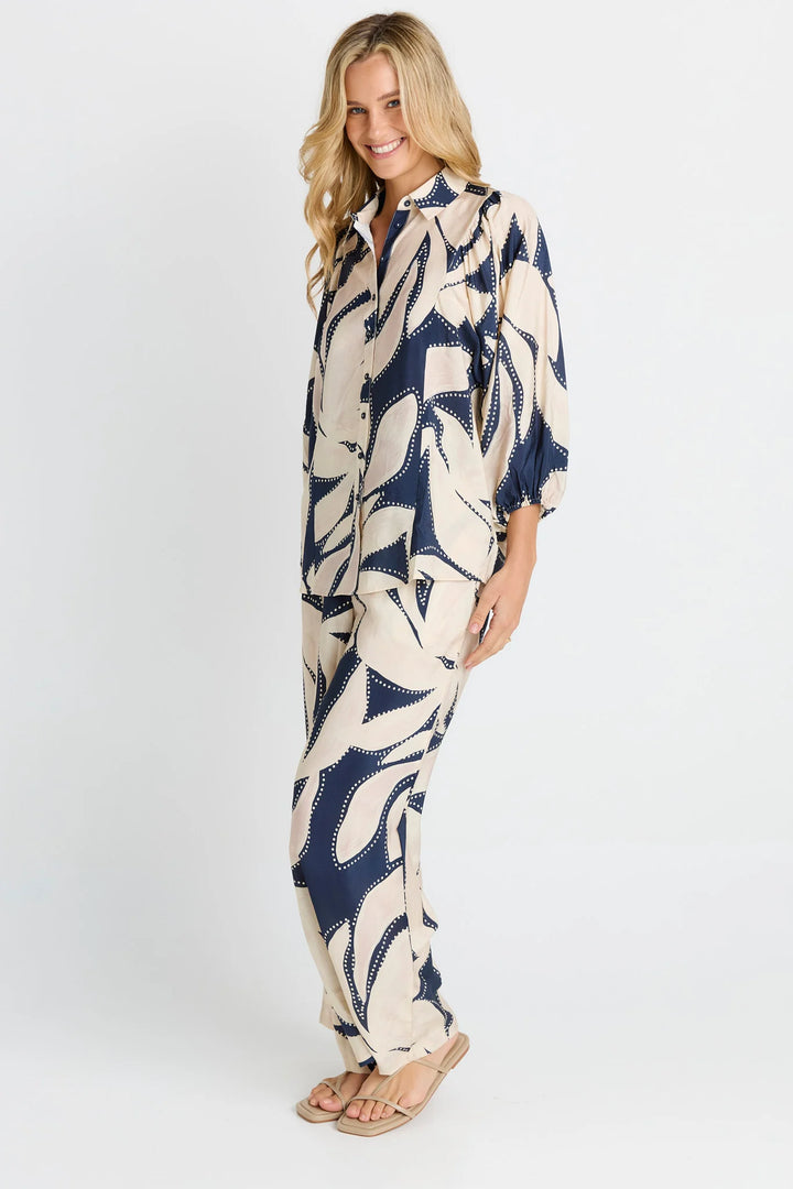 Betty Basics | Nova Shirt -Floral Print Navy | Shut the Front Door