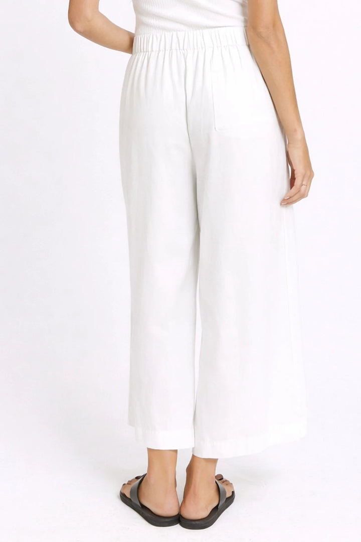 Bella Crop Pants - White