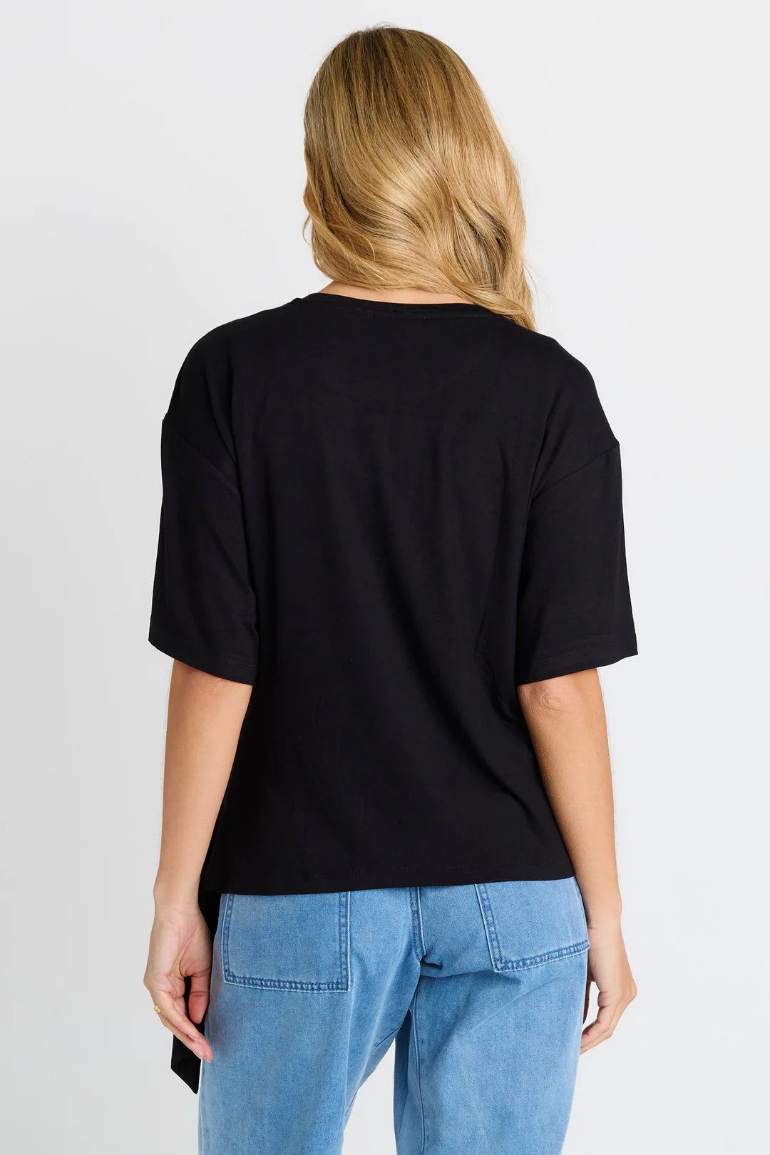 Betty Basics | Knot Tee - Black | Shut the Front Door