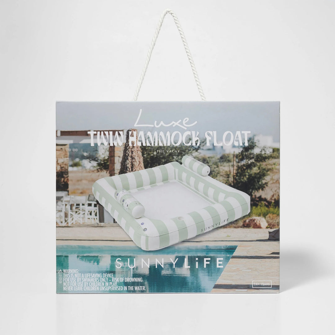 Sunnylife | Deluxe Twin Hammock - The Vacay Soft Olive | Shut the Front Door