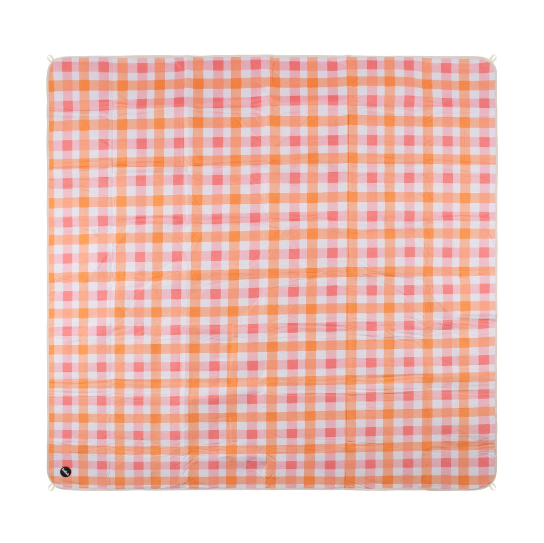Holiday Picnic Mat - Watermelon Peach Check