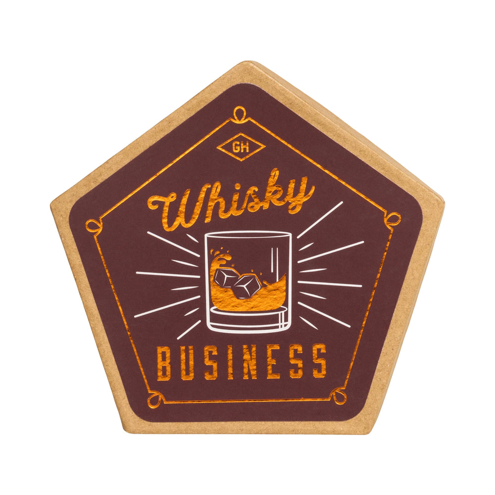 Gents Hardware | Ceramic Whisky Coasters - Set of 4 | Shut the Front Door