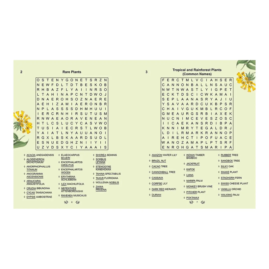 Kew Gardens Wordsearch Puzzles