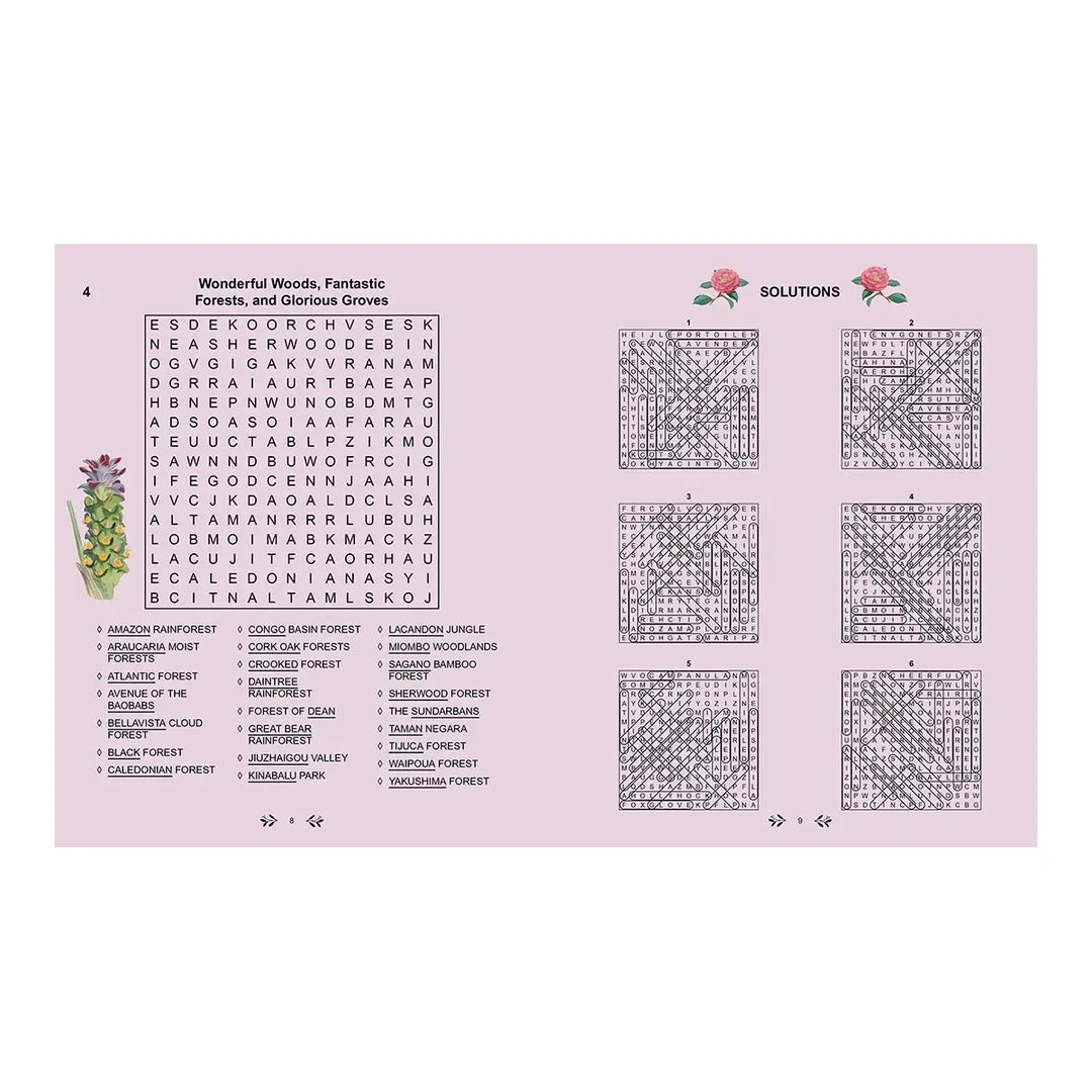 Kew Gardens Wordsearch Puzzles