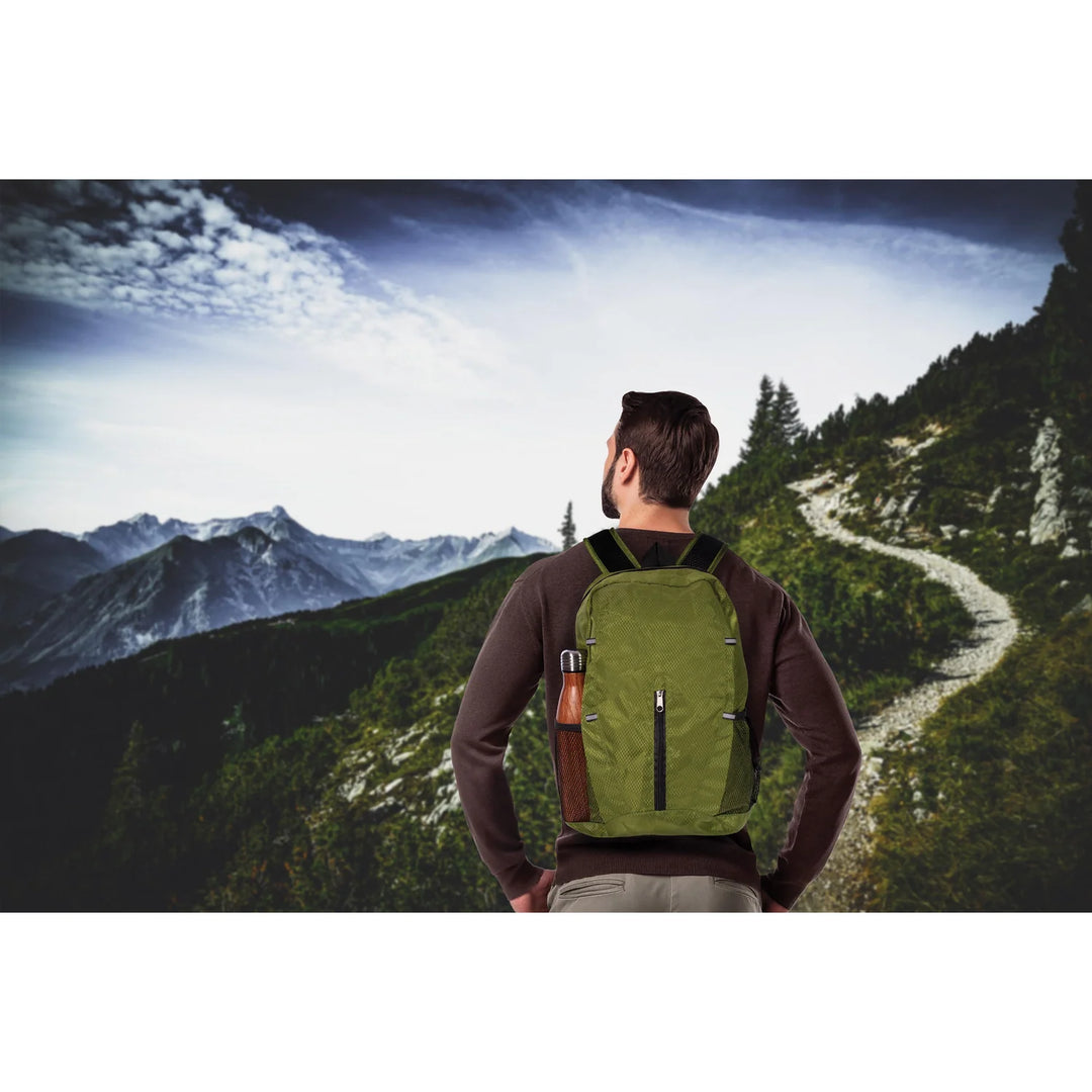 Mavericks | Port-A-Pack Explore-Foldable Backpack - Green | Shut the Front Door