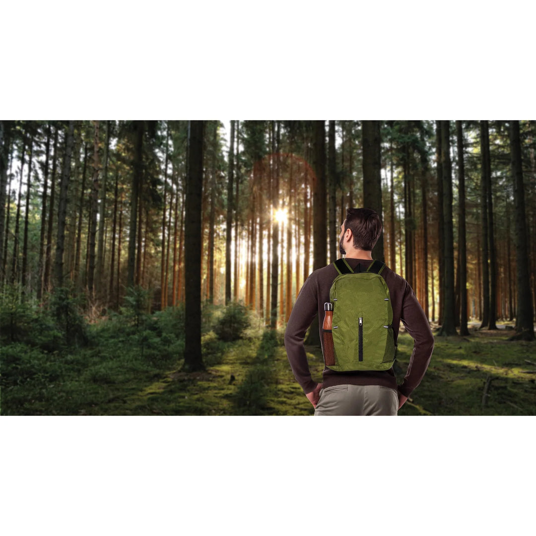 Mavericks | Port-A-Pack Explore-Foldable Backpack - Green | Shut the Front Door