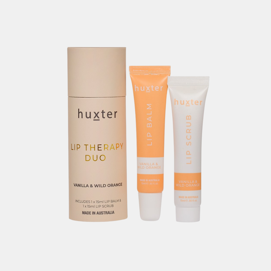 Huxter | Lip Therapy Duo - Vanilla & Wild Orange | Shut the Front Door