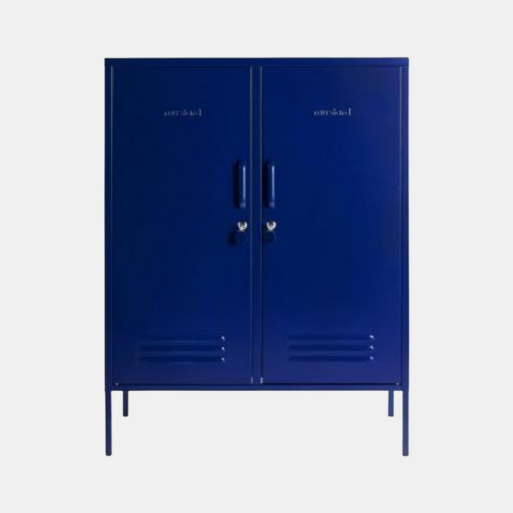 Mustard | Midi Locker - Navy | Shut the Front Door