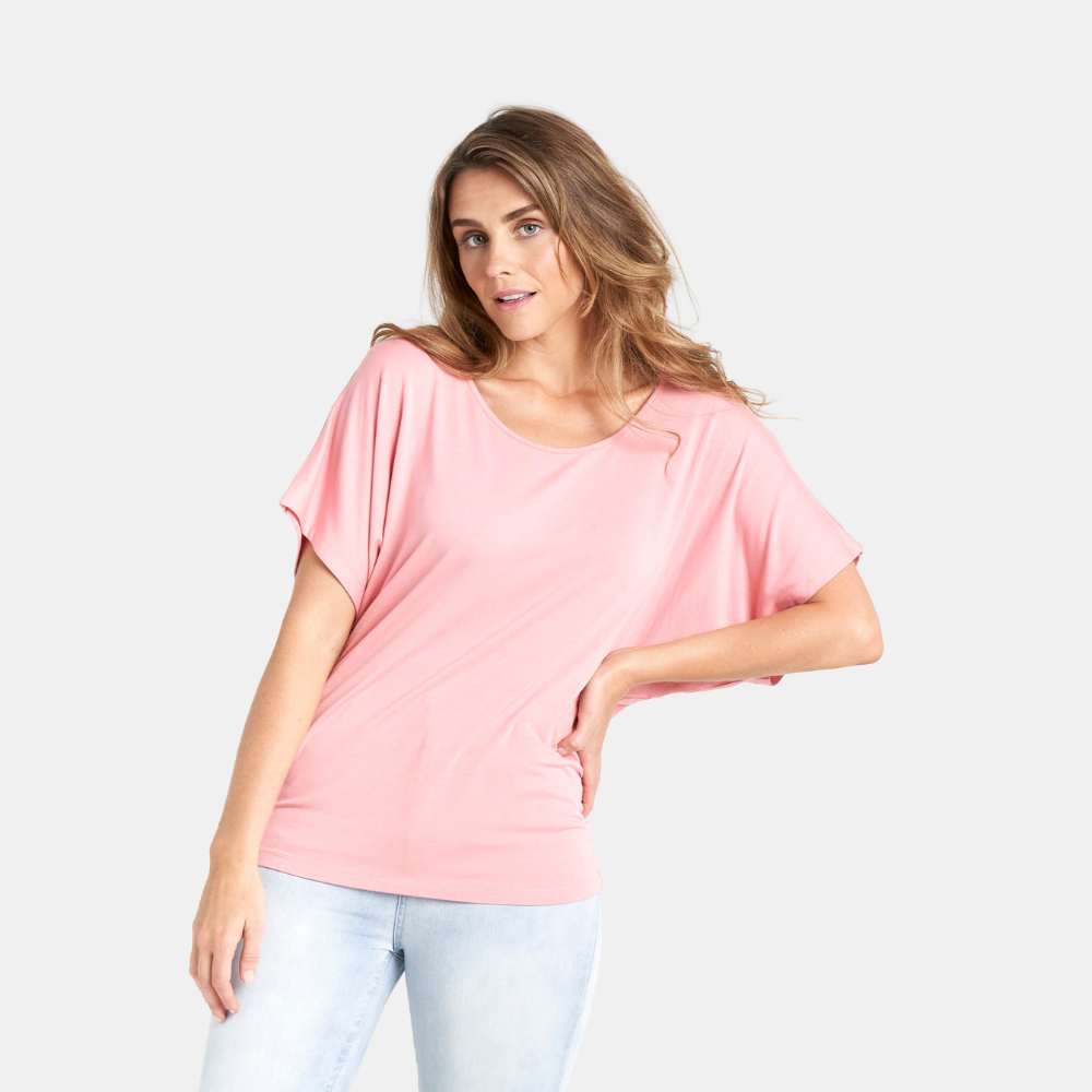 Betty Basics | Maui Tee - Salmon Pink | Shut the Front Door