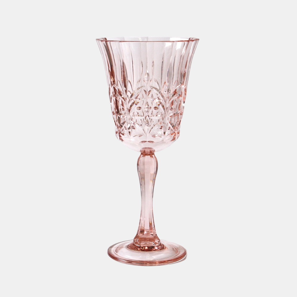 INDIGO LOVE | Pavilion Acrylic Wine Glass - Pink | Shut the Front Door