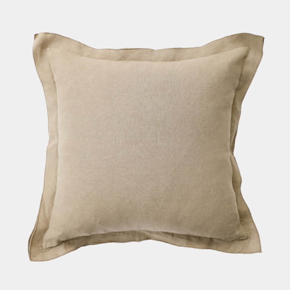 Raine & Humble | Linen Cushion 45cm - Taupe | Shut the Front Door