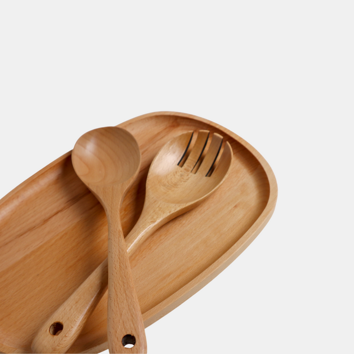 Shut the Front Door | Wooden Mixing Spoon 26cm - Beech | Shut the Front Door