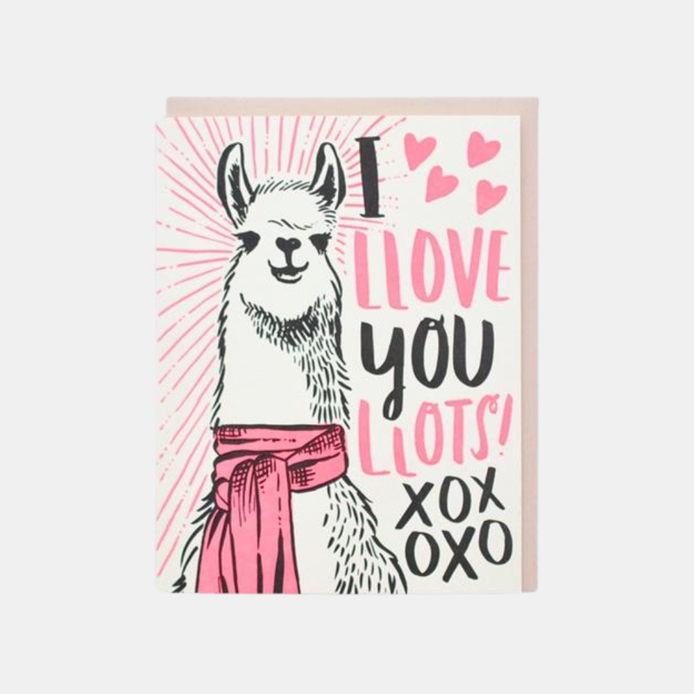 Hello Lucky | Llama Love Card | Shut the Front Door