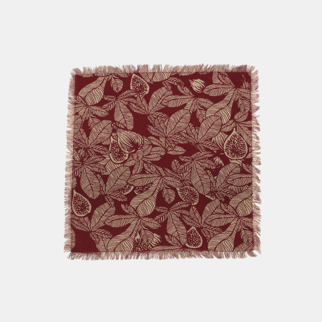 Raine & Humble | Fig Tree Napkins S/4 - Ruby | Shut the Front Door