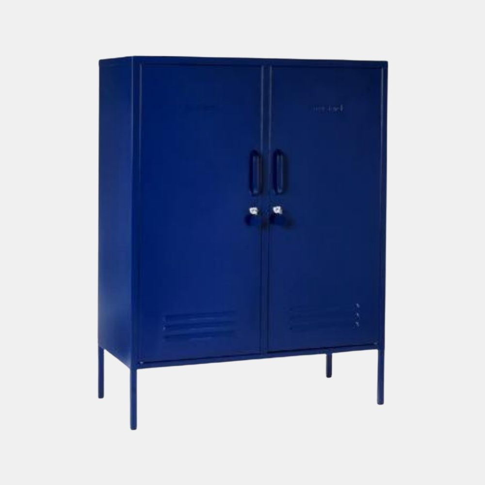 Mustard | Midi Locker - Navy | Shut the Front Door