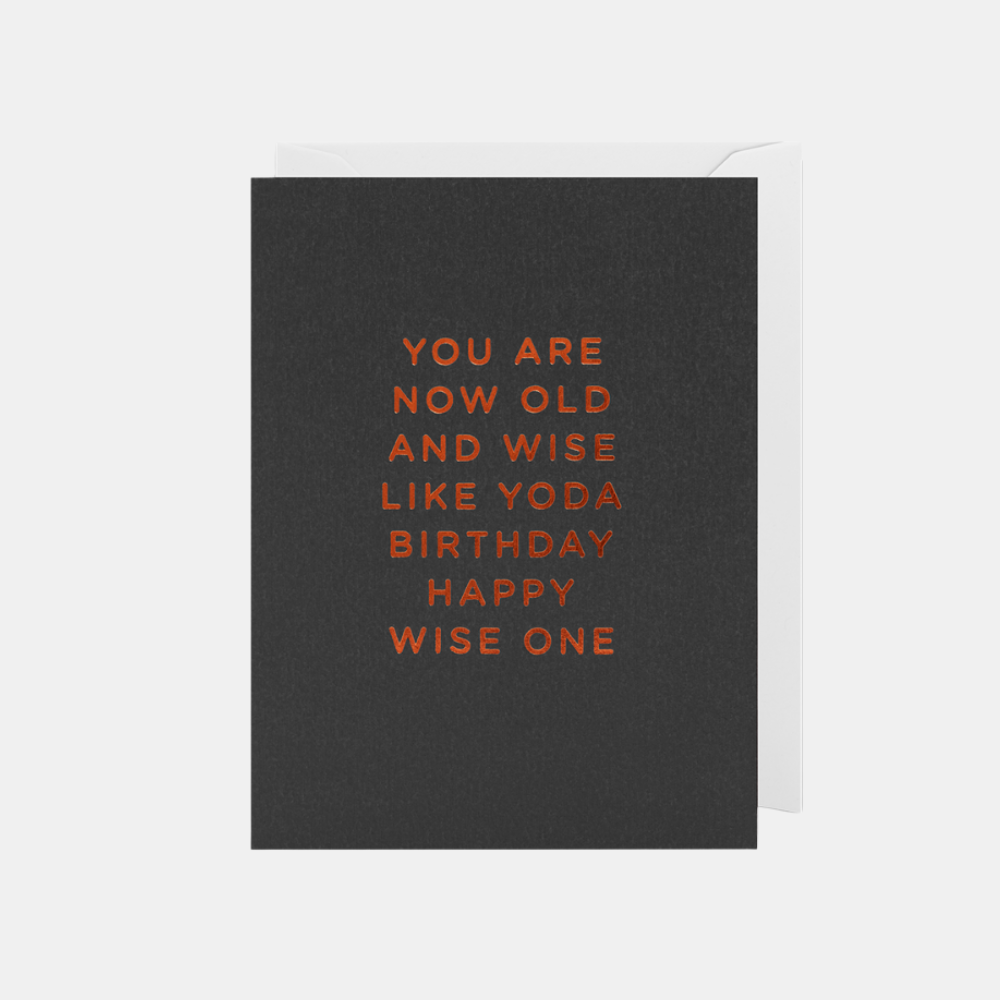 Lagom | Card Old and Wise Like Yoda | Shut the Front Door