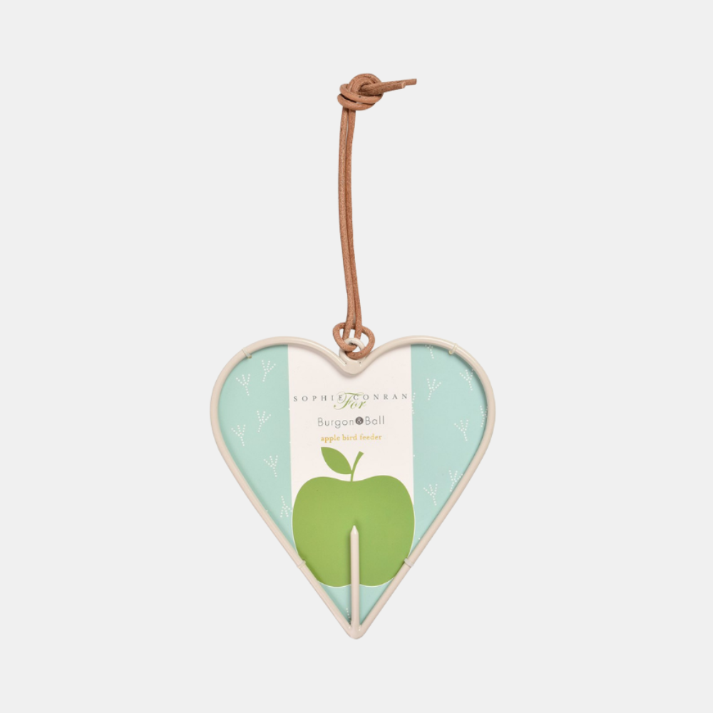 Burgon & Ball | Sophie Conran Apple Bird Feeder - Heart | Shut the Front Door